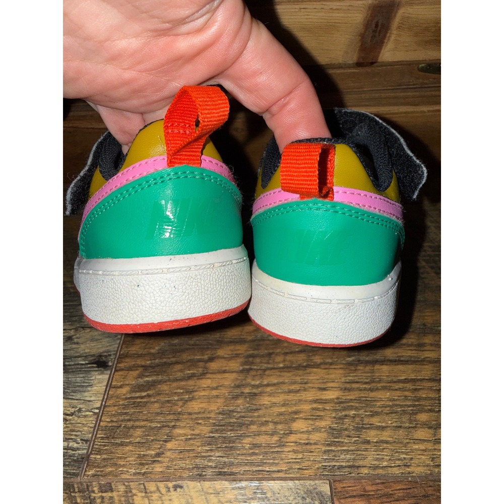 Nike Court Borough Low 2 Multi-Color Sneakers DV5458-004 Kids Size 9C - Picture 6 of 12